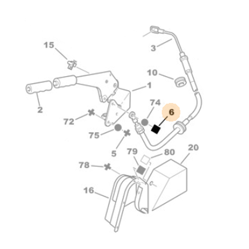 Genuine Handbrake Cable Fixing Clip - Citroen Relay -2007 | 471105