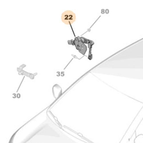 Genuine Peugeot Height Sensor | 9826684080