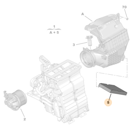 Genuine Pollen Filter - Citroen C1 / Peugeot 107 | 6479A5