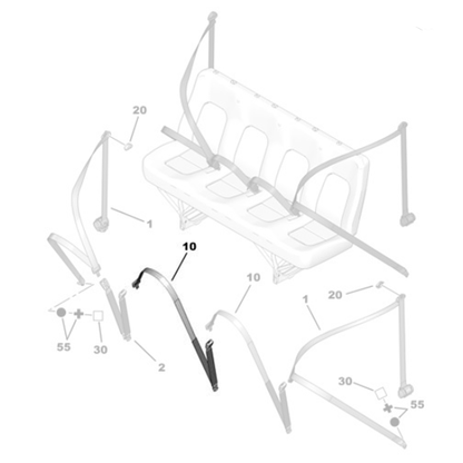 Genuine Seat Belt Buckle Strap - Citroen Relay III | 8974YT