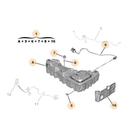 Genuine Adblue Tank - Citroen C4 Picasso / Spacetourer Euro 6.1 | 1682620180