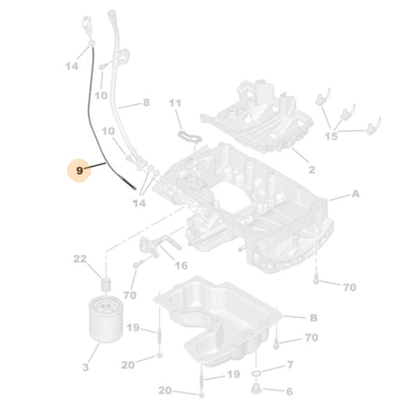 Genuine Oil Dipstick - Citroen C3 / Aircross / Picasso  1.2 | 9816715980