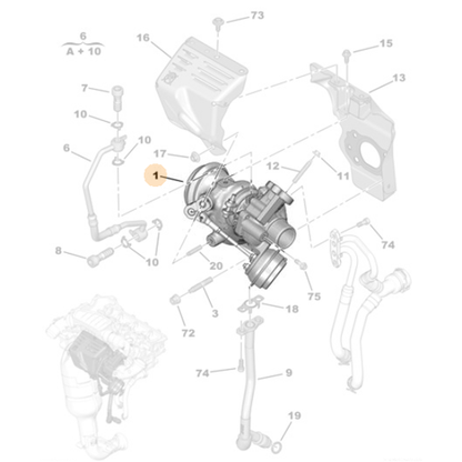 Genuine Turbocharger - Peugeot 2008 / 208 / 308 / 3008 1.2 | 1637834580