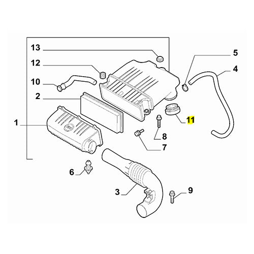 Air Filter Sealing Gasket - Fiat Doblo 2007 | 71748095