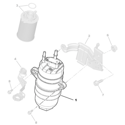 Genuine Fuel Filter Housing - Peugeot Boxer III 2.2 Diesel | 1686524080