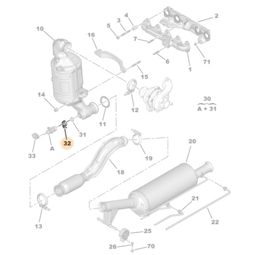 Genuine Exhaust Hose Clip - Vauxhall / Citroen / Peugeot | 1684449480