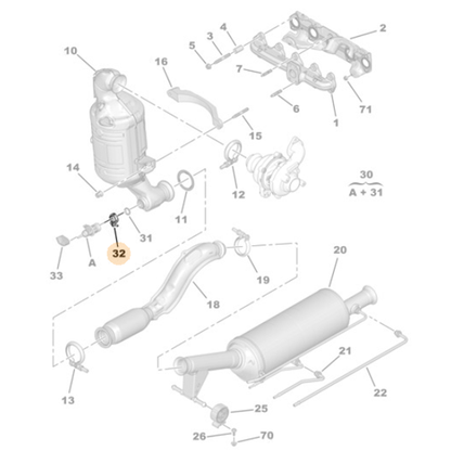 Genuine Exhaust Hose Clip - Vauxhall / Citroen / Peugeot | 1684449480