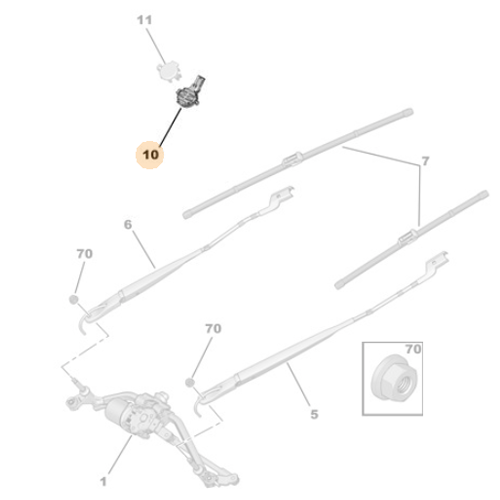 Genuine Rain Sensor - Vauxhall Combo / Grandland X RHD | 1617022480