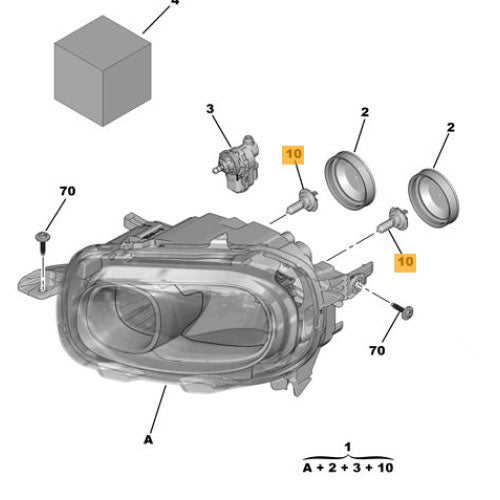 Headlamp Bulb Kit - Peugeot RCZ 2009-2015 | 1617924180