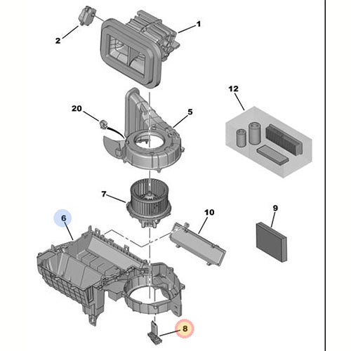 Genuine Peugeot Heater Blower Resistor - Peugeot Boxer | 6450Xr | 6450XR
