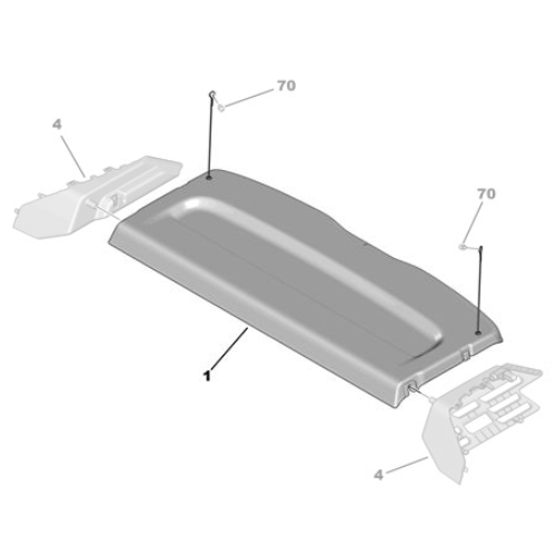 Genuine Rear Shelf - Peugeot 208 2019-Onwards | 98487369ZD