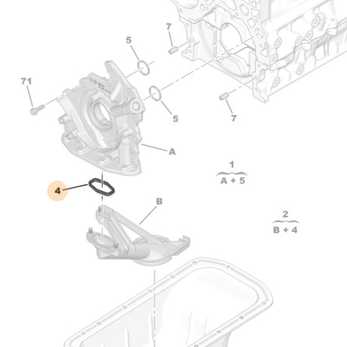 Genuine Oil Pump Seal - Citroen / Peugeot / Vauxhall 1.6 DV6 | 101934