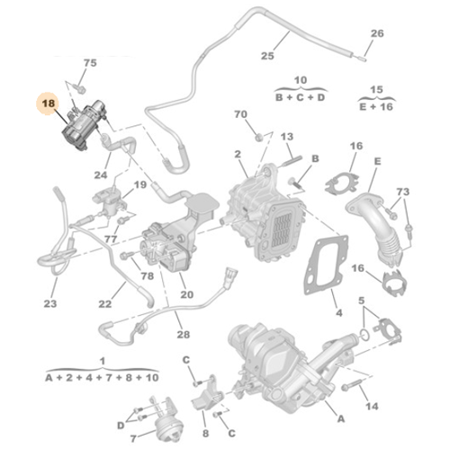 Genuine Turbo Electrovalve - Citroen / Peugeot / Vauxhall 2.2 / 2.0 | 9808206880