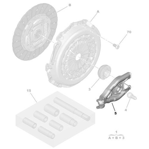 Genuine Clutch Fork - Peugeot 5008 / 508 / Boxer III - 2.0 Diesel | 9808513380