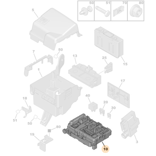 Genuine Fuse Box - Peugeot 1007 / 207 / Citroen C2 | 6500HV