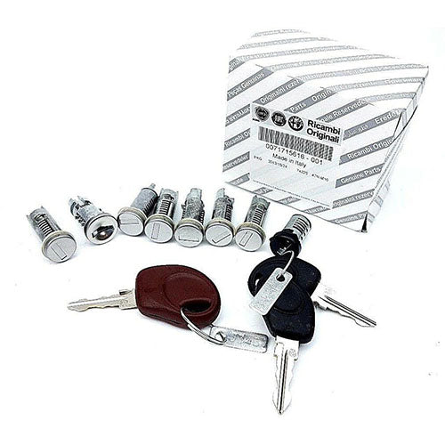 Genuine Fiat Locket Set & Keys And Red Master Key - Fiat Ducato 2000-2002 | 71715616 | 71715616