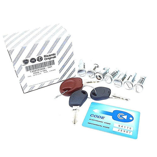 Fiat Ducato 94-00 Locket Set & Keys and Red Master Key | 1302592808