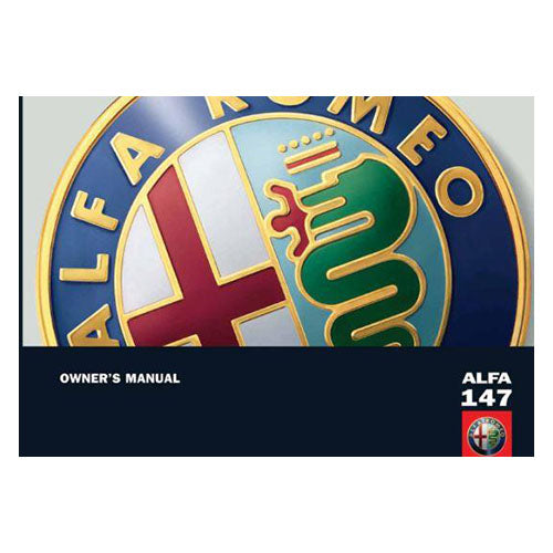 Genuine Fiat Owners Handbook - Alfa Romeo 147 2005-2008 | 60431562 | 60431562