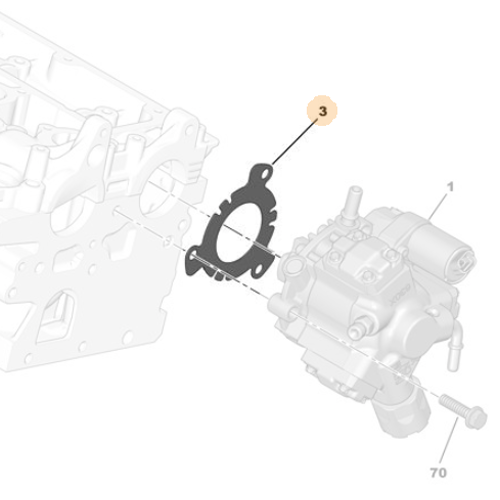 Genuine Injection Pump Gasket - Citroen C5 / Peugeot 307 2.0 Diesel | 192724