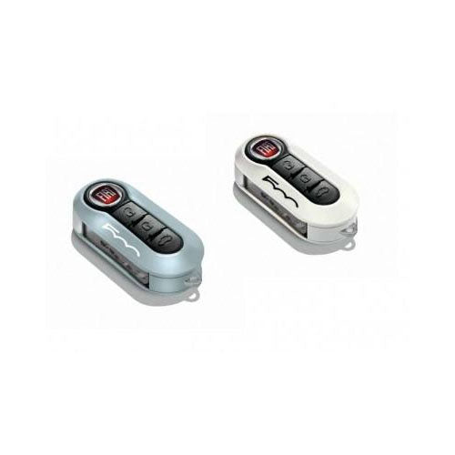 Genuine Key Cover In Pastel Blue And White - Fiat 500 | 50926868