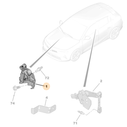 Genuine Front Headlamp Height Sensor - Peugeot 308 / Citroen C5 X | 9817423180