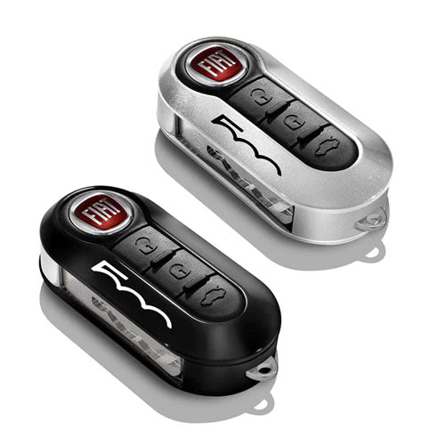 Genuine Key Cover Light Gray And Pastel Black - Fiat 500 | 50927027
