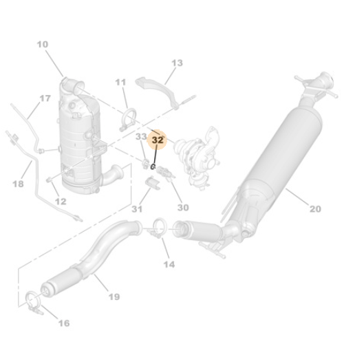 Genuine Ad Blue Injector Seal - Peugeot Expert IV / Vauxhall Vivaro | 1692647780