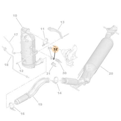 Genuine Ad Blue Injector Seal - Peugeot Expert IV / Vauxhall Vivaro | 1692647780