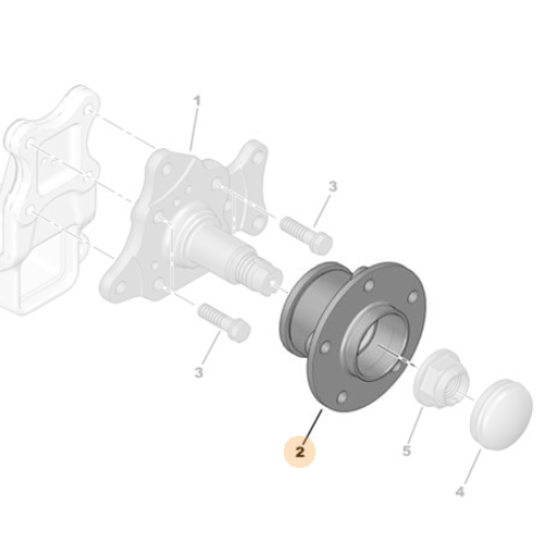 Genuine Rear Wheel Bearing Hub - Citroen Relay III | 1606374780