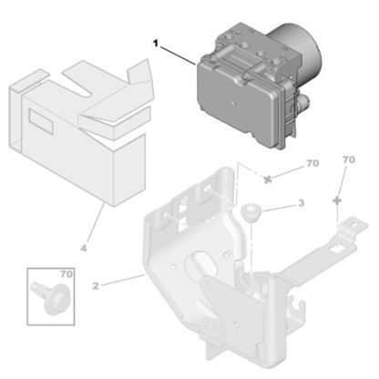 Genuine ABS Pump - Peugeot Partner / Citroen Berlingo | 1607956180