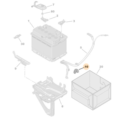 Genuine Engine Harness Bracket - Citroen C1 / Peugeot 107 Diesel | 6545G7