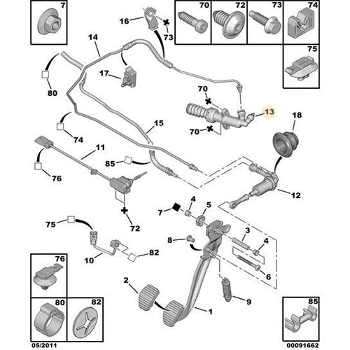 Clutch Slave Cylinder - Citroen Berlingo 2012-2015 Diesel | 218299