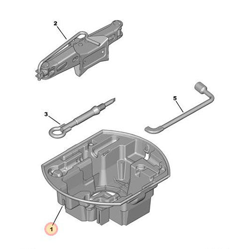 Lifting Jack Box - Peugeot 2008 2016-2019 | 673695
