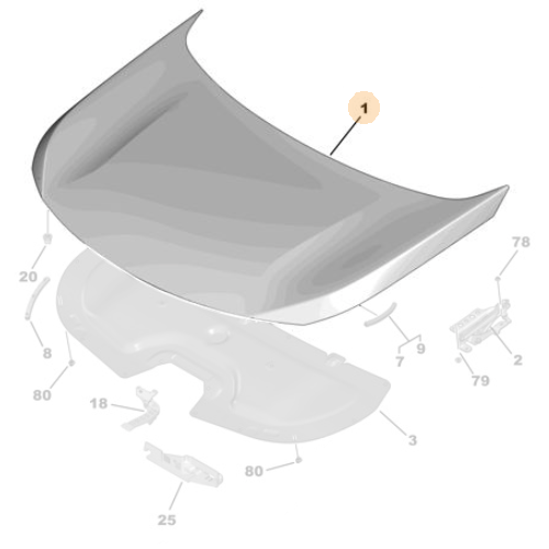 Genuine Bonnet - Peugeot 5008 2017-2024 | 9842375180