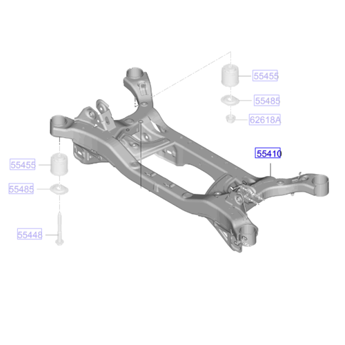 Genuine Rear Suspension Crossmember - Kia Niro Hybrid 2022- | 55410AT000