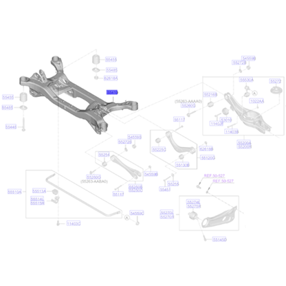 Genuine Rear Suspension Crossmember - Kia Niro Hybrid 2022- | 55410AT000