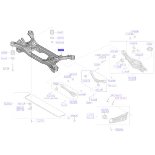 Genuine Rear Suspension Crossmember - Kia Niro Hybrid 2022- | 55410AT000