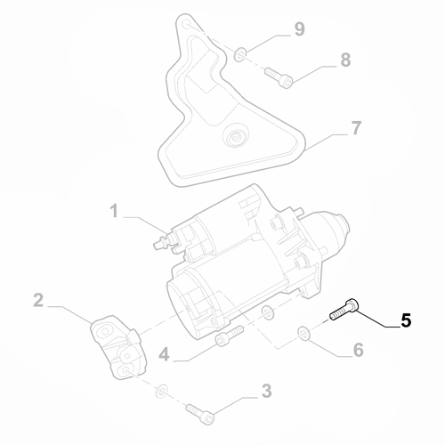 Genuine Starter Motor Screw - Alfa Romeo Stelvio 2014-Onwards 2.9 | 670050079
