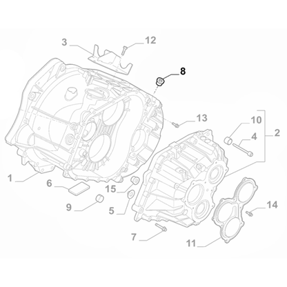 Genuine Gearbox Support Plug - Fiat Ducato 2006-2023 2.3 | 55234822