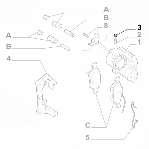 Genuine Bleeding Screw Boot - Alfa Romeo 159 / Fiat 500 | 77363585