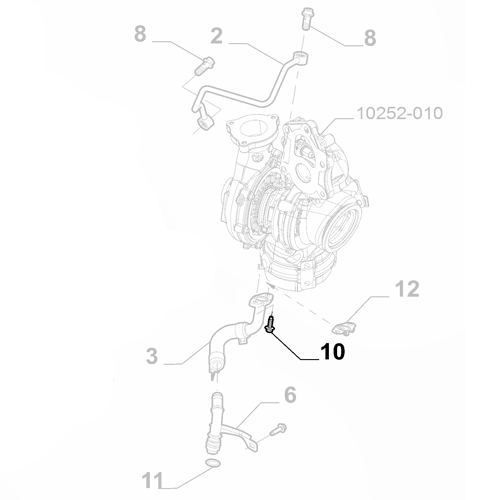 Genuine Turbocharger Hose Fixing Screw - Fiat Talento 2016-2021 | 6000617004
