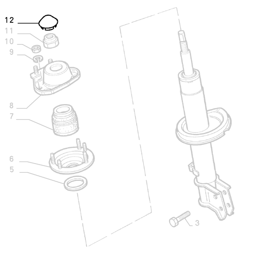 Genuine Front Suspension Boot - Fiat Uno 1989-2010 | 7693183