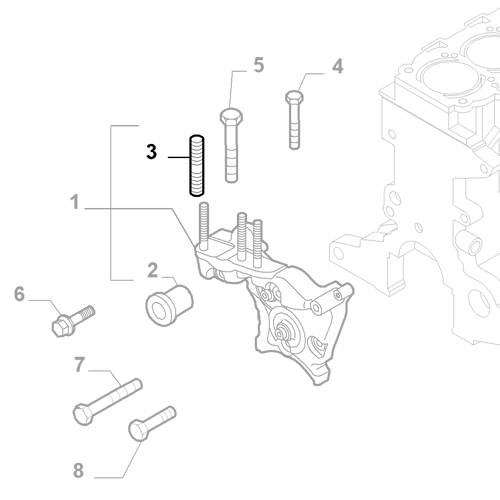 Genuine Engine Support Stud - Alfa Romeo Mito 2011-2018 1.6 | 55239337