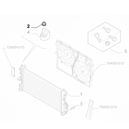 Genuine Radiator Pad - Fiat Ducato 2006- | 1349293080