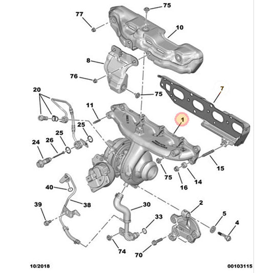 Genuine Peugeot Turbo - Citroen Relay | 1679597380 | 1679597380
