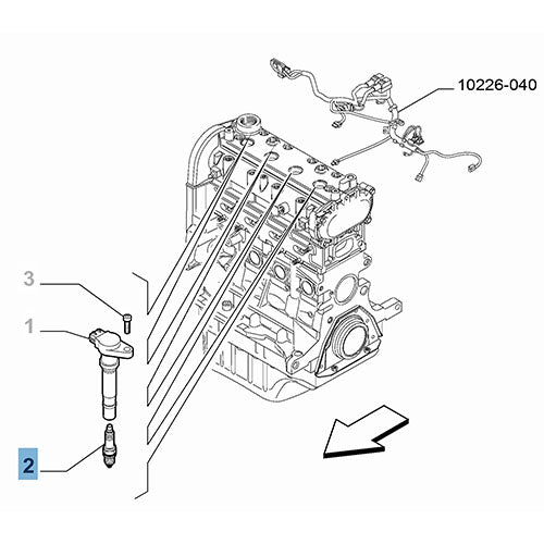 Genuine Spark Plug - Fiat Doblo II / Punto / Stilo| 55188857