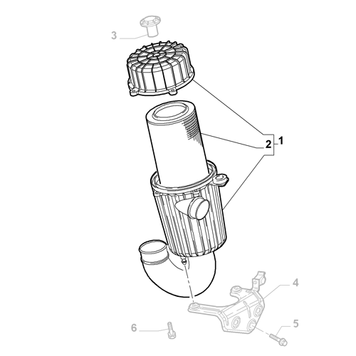 Genuine Air Filter Housing - Fiat Ducato 2006-2025 2.2 / 2.3 | 1399867080