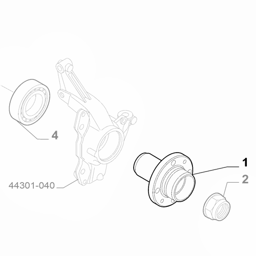Genuine Wheel Hub - Fiat 500 EV 2020-Onwards | 51900010