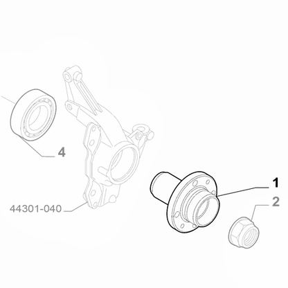 Genuine Wheel Hub - Fiat 500 EV 2020-Onwards | 51900010