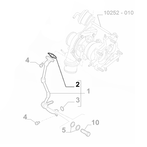 Genuine Turbocharger Hose Gasket - Alfa Romeo Giulietta 2010-2020 1.4 | 71749185